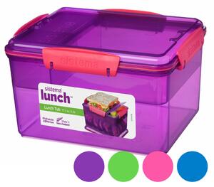 Sistema Box na oběd Lunch Tub se 4 oddíly 2,3l Barva: růžová