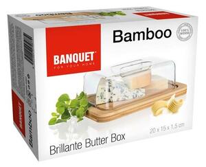 Banquet Dóza na máslo BRILLNTE Bamboo, 20 x 15 x 7,5 cm