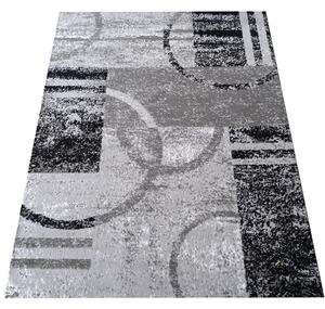 Makro Abra Moderní kusový koberec Soho 19 Geometrický šedý Rozměr: 120x170 cm