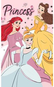 Carbotex Bavlněný froté ručníček 30x50 cm - Princess Popelka, Ariel a Belle