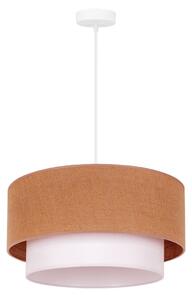 Duolla - Lustr na lanku BOHO 1xE27/40W/230V pr. 45 cm béžová/bílá