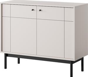 Komoda : 2 dvíka kamír / erná, 103,5 x 39 x 83,5 cm