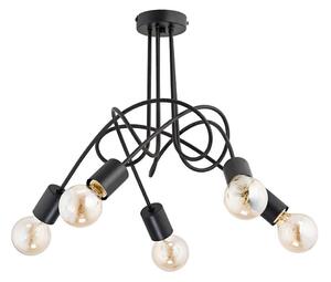 Přisazený lustr TANGO 5xE27/60W/230V černá