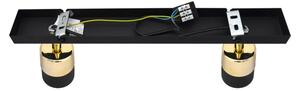 LED Bodové svítidlo TUBSSON 2xGU10/4,8W/230V černá/zlatá