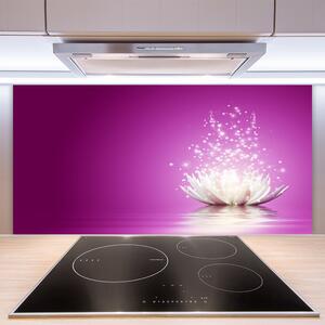 Kuchyňský skleněný panel Květ Lotosu 100x50 cm