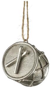 Lene Bjerre Vánoční ozdoba Serafina Drum - Silver LB346
