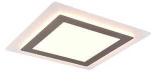 TRIO 641510207 MORGAN stropní svítidlo SMD LED 450x450mm 46W/6000lm 2700-6500K matný nikl, stmívatelné, dálkový ovladač