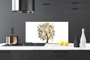 Kuchyňský skleněný panel Strom umění 140x70 cm