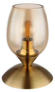 Globo 24007M - Stolní dotyková lampa KUWAITA 1xE14/25W/230V mosaz