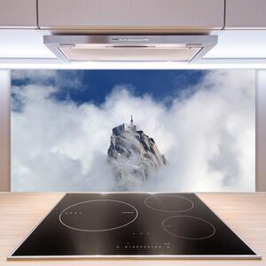 Kuchyňský skleněný panel Hora Mraky Krajina 140x70 cm