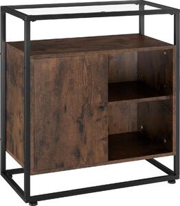 Komoda Conventry 70x38x80,5 cm - Prmyslové dřevo tmavé, rustikální