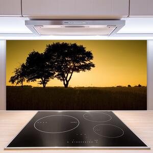 Kuchyňský skleněný panel Stromy Příroda Rostlina 140x70 cm