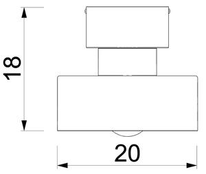 Stropní svítidlo MARTI 1xE27/15W/230V bílá/chrom
