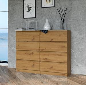 Komoda, pedsí do lonice, atní skí, píborník, vysoká deska s 8 zásuvkami, íka 120 cm výka 97 | Artisan