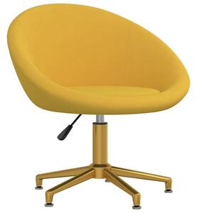 Jídelní židle žlutá samet