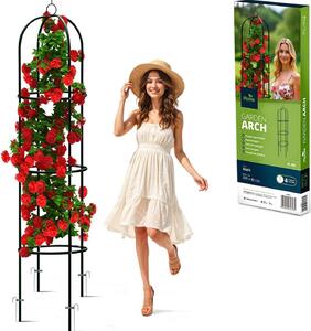 Plonos PL-992 Zahradní kovová opora pro popínavé rostliny 200 cm, erná