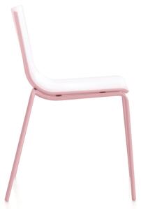 Diabla designové židle Vent Chair (bílý sedák, růžová podnož)