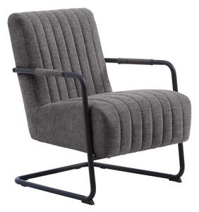 Tmavě šedé křeslo Trout – Unique Furniture