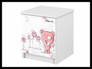 Noční stolek Růžový medvídek