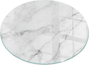 Sklenný podlahový panel pro Fi 100 cm - Sklenný krbový panel - Sklenný krbový panel - Ochranné sklo - Ochranný panel proti jiskrám - Sklenný podlahový panel proti ohni - Tepelná ochrana - Ochrana podlahy ze skla - Mramorový vzor s ilkami