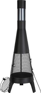 VEVOR zahradní krb, terasová kamna 508x1495 mm, kuelové ohnit pro grilování a vytápní, aztécká venkovní kamna pro terasu, zahradu, dvr