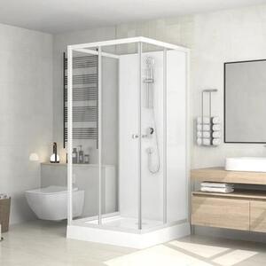 Sprchový box form&style BORA BORA 90x90x195 cm dekor skla transparentní barva profilu bílá