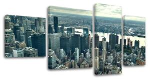 4dílná nástěnná malba MĚSTO / NEW YORK ME118E40