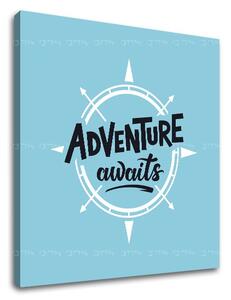 Motivační obraz na zeď Adventure awaits_001