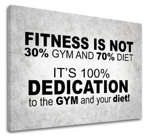 Motivační obraz na zeď Fitness is not