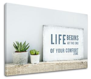 Motivační obraz na zeď Life begins