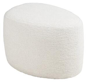 -25 % Dny MOMENTI– Nordic Living Bílý taburet Halo 55 x 40 cm