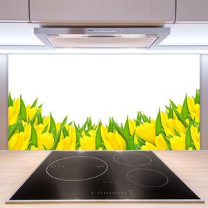 Skleněné obklady do kuchyně Květiny Příroda Tulipány 140x70 cm