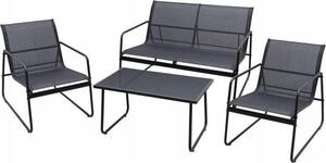 4-místný set zahradního nábytku – elegantní a odolná relaxaní souprava