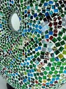Stolní lampa DONAT zelená, 36 cm, mozaika, ruční práce