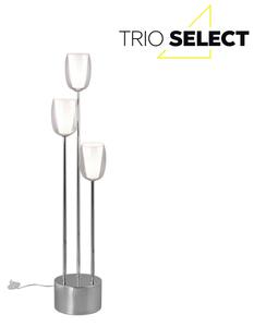 TRIO SELECT 417500306 BARRET stojací lampa V1400mm 3xE14 chromová, průhledná