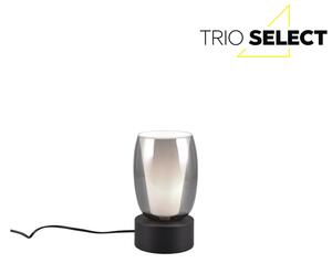 TRIO SELECT 517500154 BARRET dotyková stolní lampička V240mm 1xE14 černá matná, kouřová ON/OFF