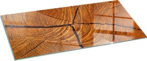 Sklenná podlahová deska pro 125x50 cm - Krbová deska sklenná - Krbová deska sklenná - Ochranné sklo - Ochranná deska proti jiskrám - Sklenná podlahová deska neholavá - Tepelná ochrana podlahy ze skla - Devná struktura v prezu