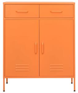 Úložná skříň oranžová 80 x 35 x 101,5 cm ocel