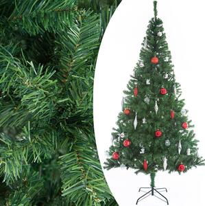 FurniGO Umělý vánoční stromeček 240cm + stojan - zelený