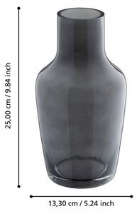 Eglo 421225 - Skleněná váza SIRANANA 25x13,3 cm černá