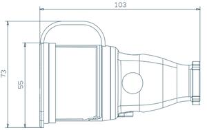 TP electric Pryžová spojovací zásuvka 1x16A IP54 3101-325-0300