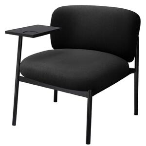 COMHOMA lounge chair recliner armchair wing chair modern, alounné křeslo s kovovými nohami, jednolková pohovka do obývacího pokoje/lonice/zahrady, erná barva