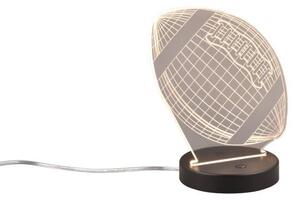 TRIO Reality R52821132 FOOTBALL dekorační stolní lampička SMD LED V210mm 3,2W/250lm 3000K černá matná