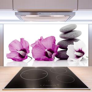 Skleněné obklady do kuchyně Květiny Kameny Zen Lázně 140x70 cm