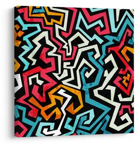 Obraz grafické abstrakce (30x30 cm)