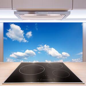 Skleněné obklady do kuchyně Nebe Mraky Krajina 125x50 cm