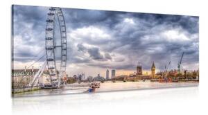 Obraz jedinečný Londýn a řeka Temže - 100x50 cm