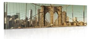 Obraz most Manhattan v New Yorku - 120x40 cm