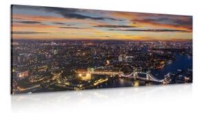 Obraz letecký pohled na Tower Bridge - 100x50 cm