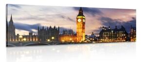 Obraz noční Big Ben v Londýně - 150x50 cm